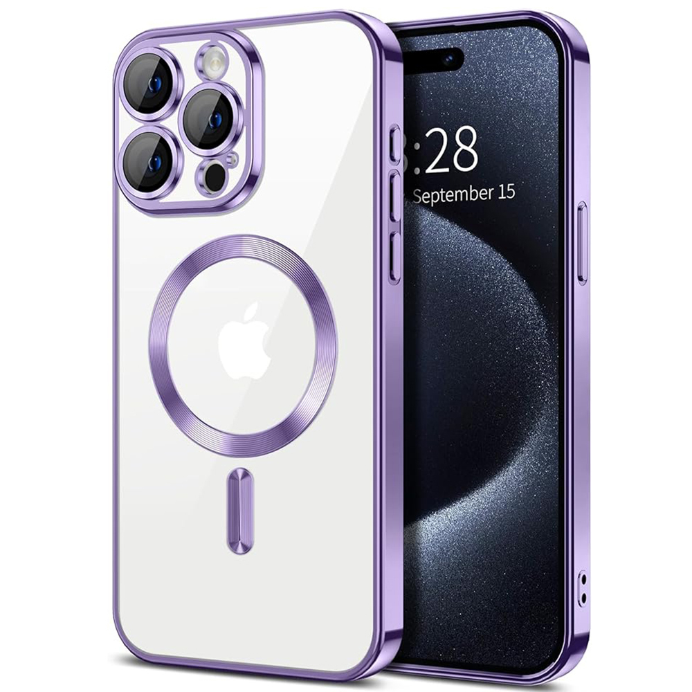 Θήκη iPhone 12 / 12 Pro Back Cover Electro Magsafe -Μωβ Θήκες iPhone
