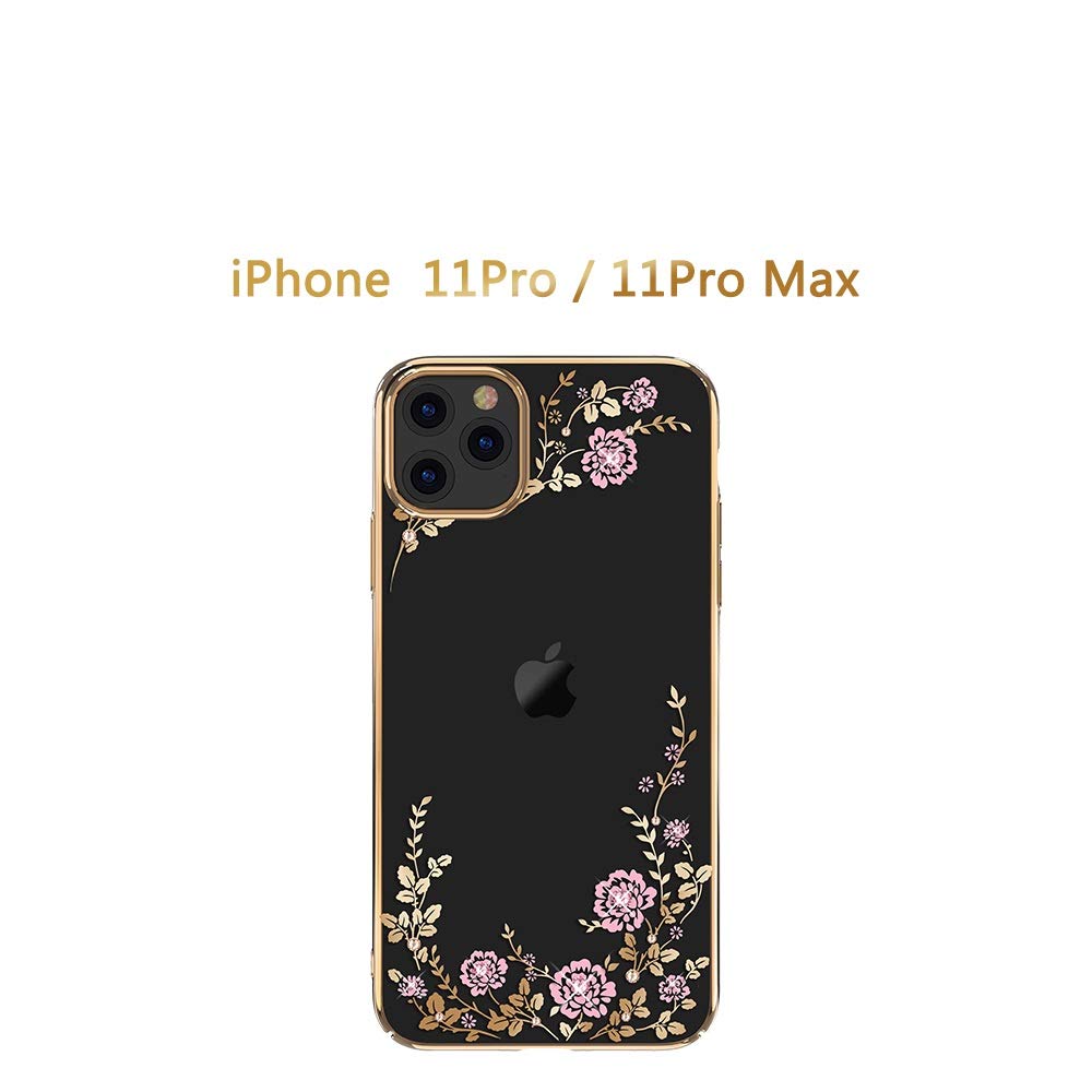 Θήκη iPhone 11 Pro Σιλικόνης με Στρας Forcell Strass TPU Case Diamond Garden  -Gold  Θήκες iPhone