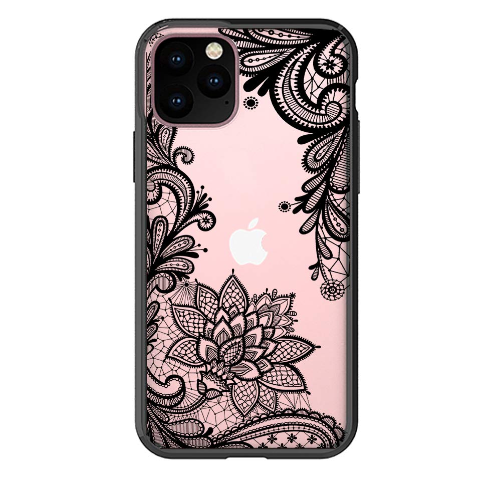 Θήκη iPhone 11 Pro Σιλικόνης Tpu Σχέδιο Mandala Με Περιμετρικά Μαύρο Θήκες iPhone