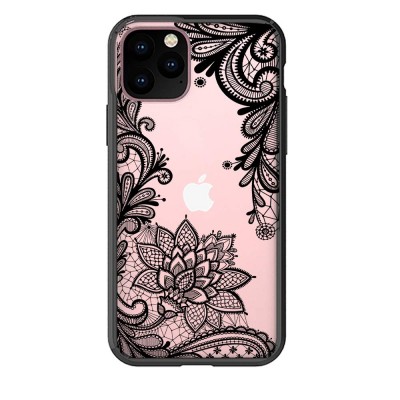 Θήκη iPhone 11 Pro Σιλικόνης Tpu Σχέδιο Mandala Με Περιμετρικά Μαύρο