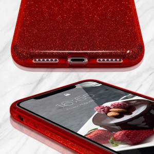 Θήκη iPhone 11 Pro Max Forcell Glitter Shine Cover Hard Case -Κόκκινο  Θήκες iPhone