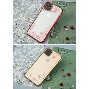 Θήκη iPhone 11 Pro Σιλικόνης με Στρας Forcell Strass TPU Case Diamond Garden  -Gold  Θήκες iPhone