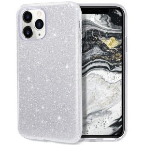 Θήκη iPhone 11 Pro Max Forcell Glitter Shine Cover Hard Case -Ασημί Θήκες iPhone