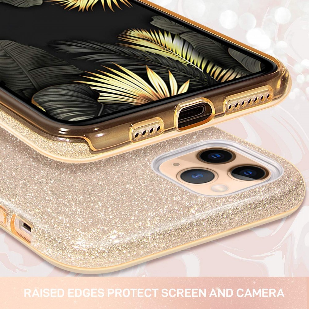 Θήκη iPhone 11 Pro Forcell Glitter Shine Cover Hard Case -Χρυσό Θήκες iPhone