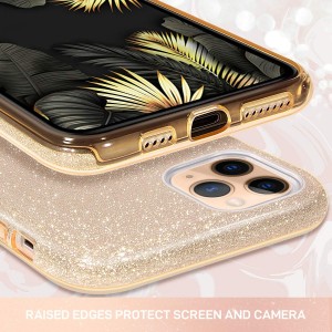 Θήκη iPhone 11 Pro Forcell Glitter Shine Cover Hard Case -Χρυσό Θήκες iPhone