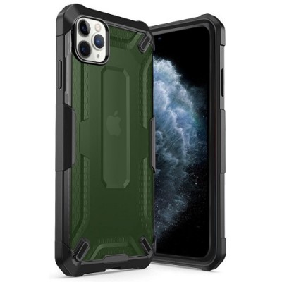 Θήκη iPhone 11 Pro Max Heavy Duty Rugged Armor Case Cover- Green /Black
