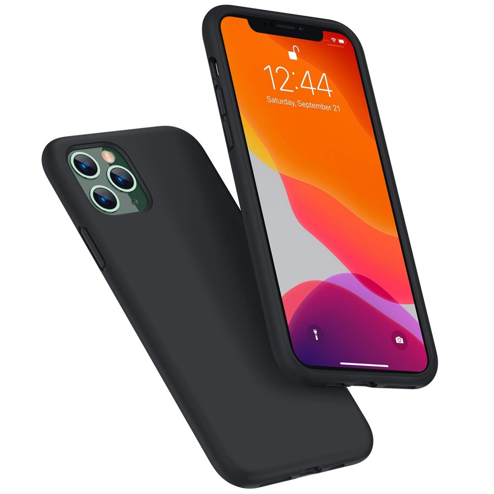 Θήκη Σιλικόνης Slim Fit Για iPhone 11 Pro Max –Μαύρο Θήκες iPhone