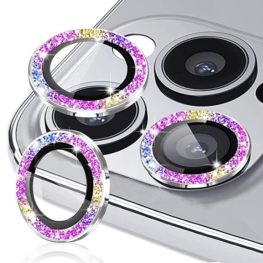 Προστατευτικό Κάμερας Strass Frame Full Cover για iPhone 13 Pro / 13 Pro Max –Πολύχρωμο Προστασία οθόνης
