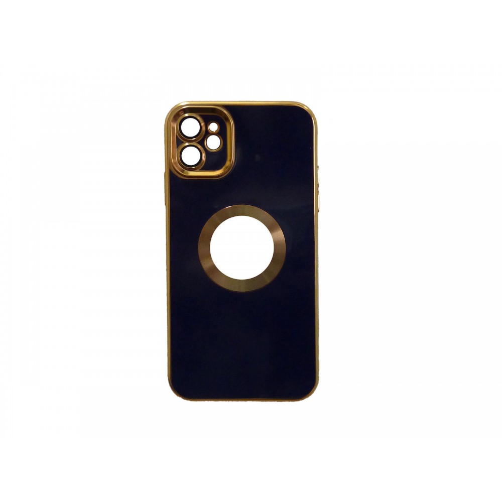 Θήκη iPhone 14 Pro Back Cover Golden Luxury Magsafe 3,5 mm Box- Σκούρο Μπλε Θήκες iPhone 14 Pro