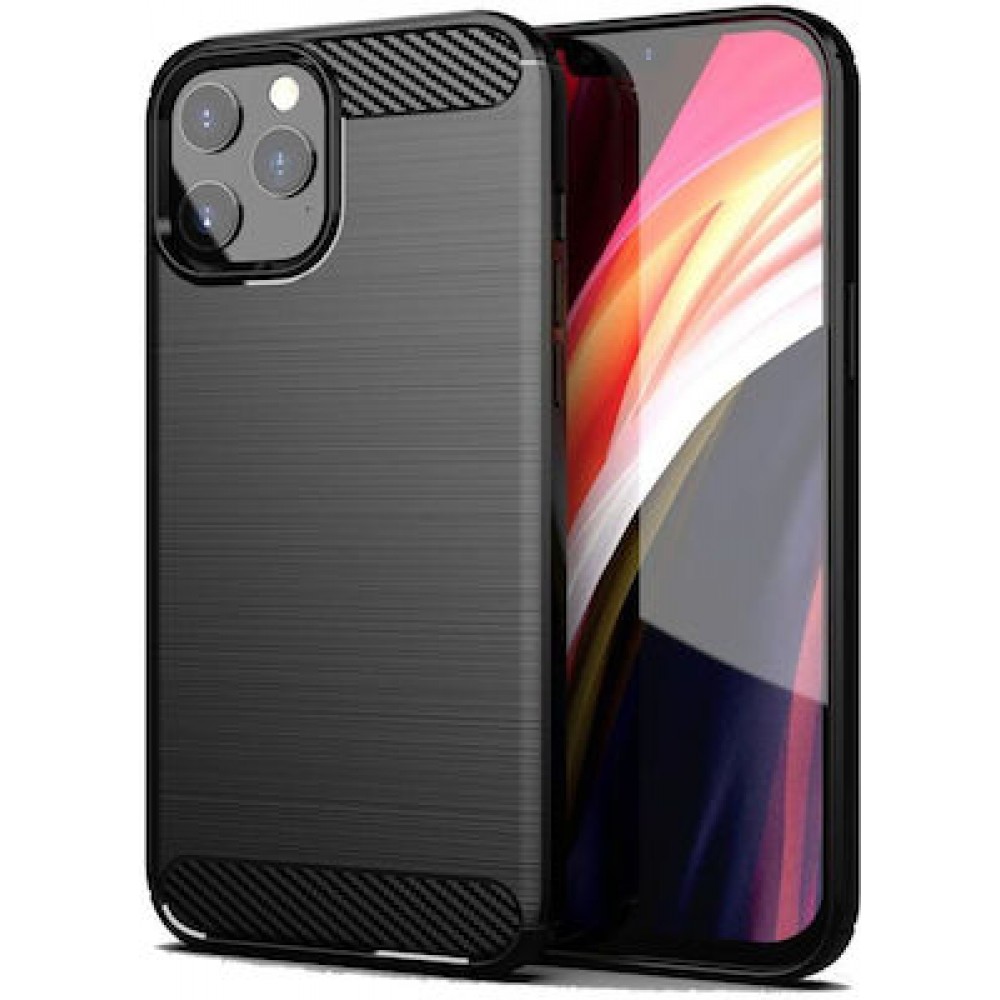 Θήκη Σιλικόνης Carbon Look Για iPhone 14 Pro Max –Μαύρο Θήκες iPhone