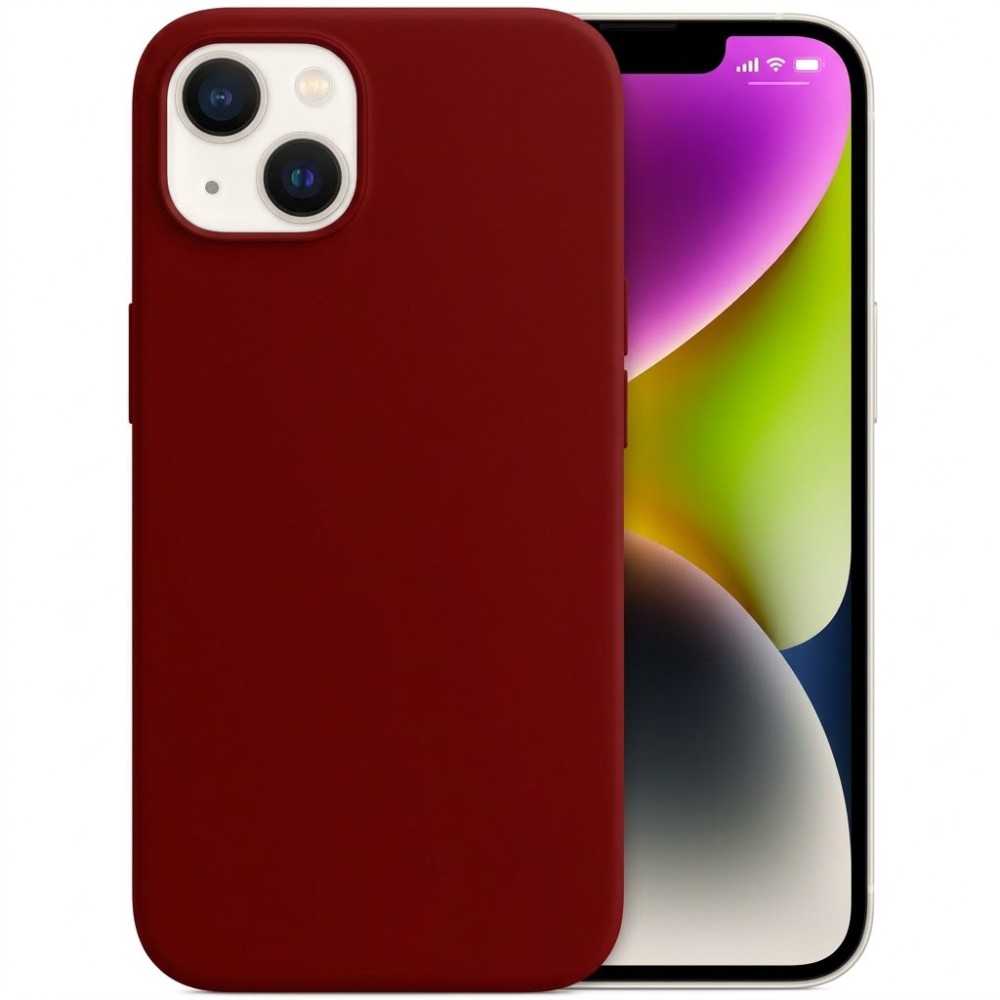 Θήκη Σιλικόνης Για iPhone 14 Soft Case 2.0mm –Μπορντό Θήκες iPhone