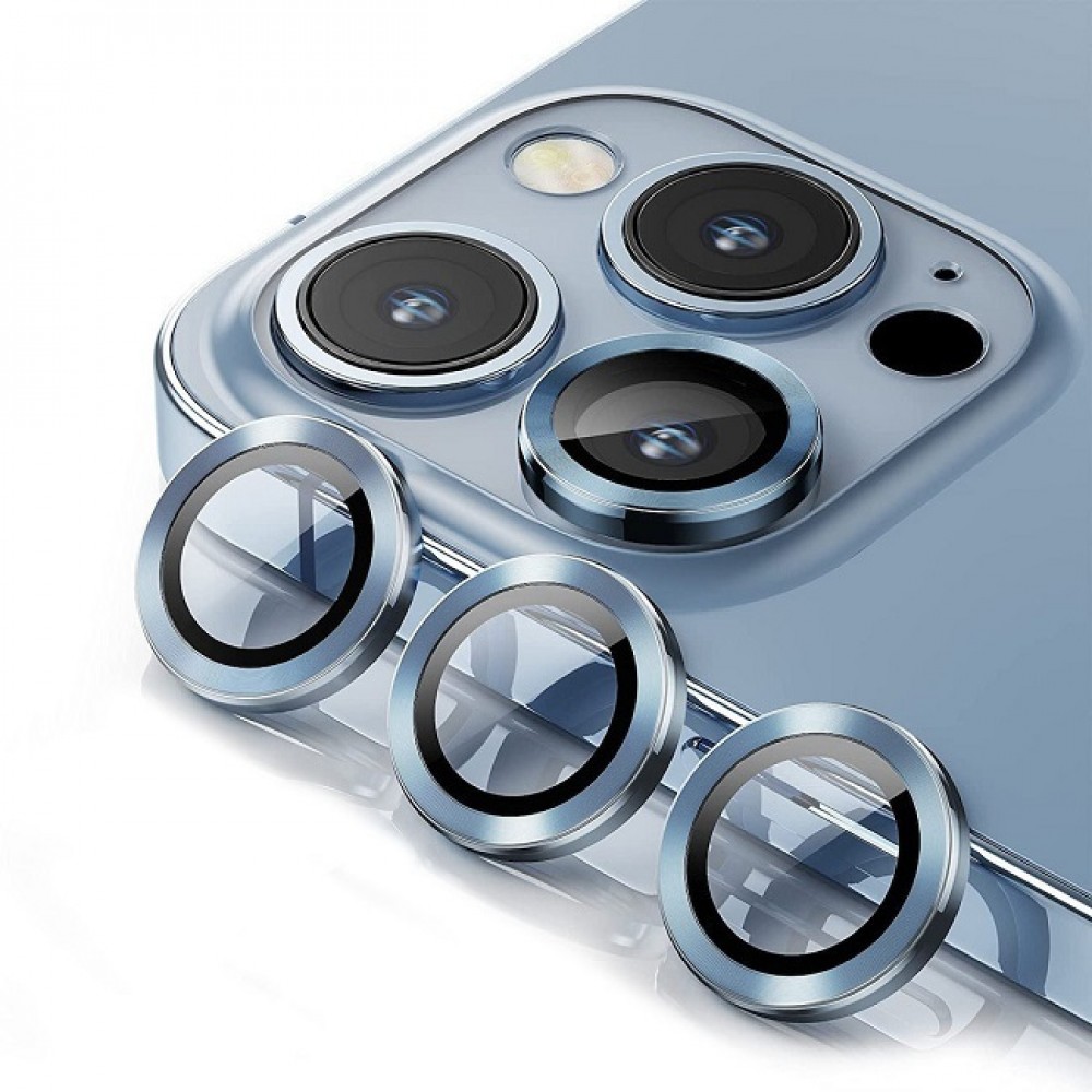 Προστατευτικό Κάμερας Full Cover Για iPhone 15 Pro 5G / 15 Pro Max 5G –Μπλε Προστασία οθόνης