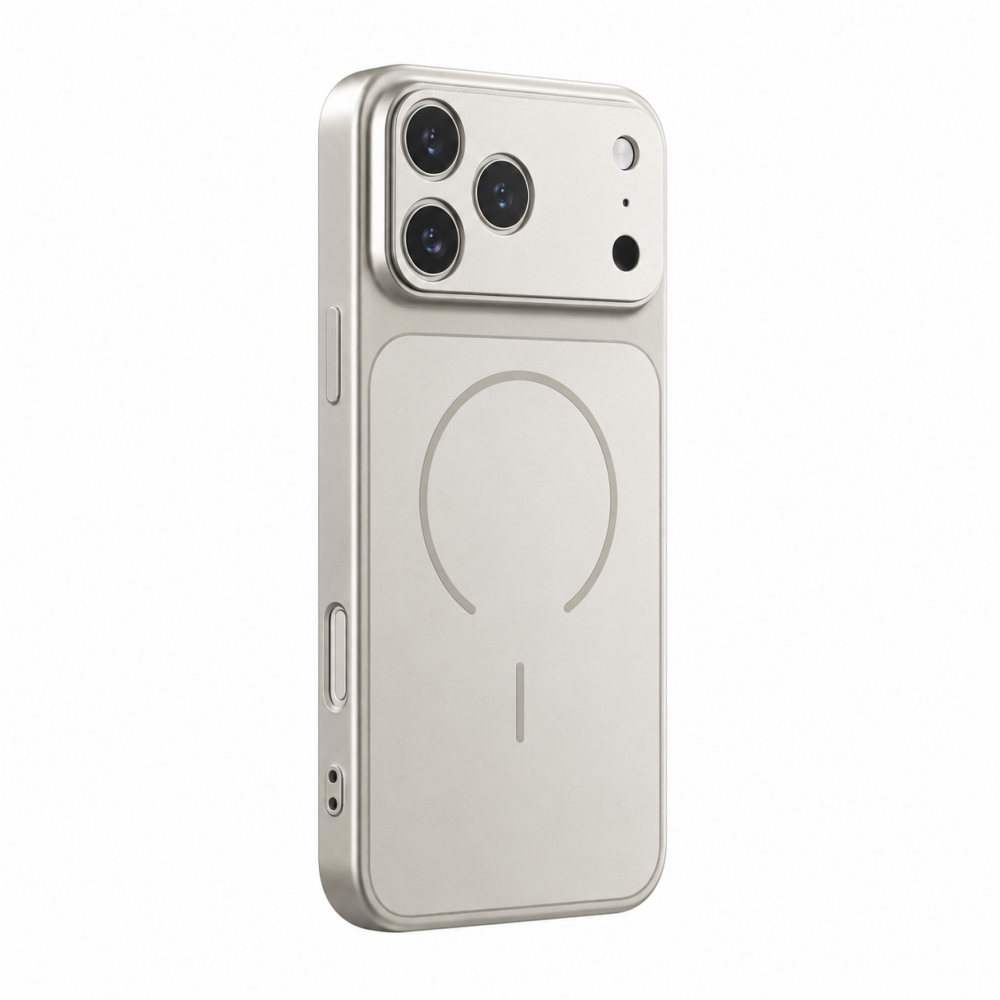 iPhone 17 Pro Max 5G Θήκη MagSafe Ασημί Με Προστασία Κάμερας HD 8K Θήκες iPhone