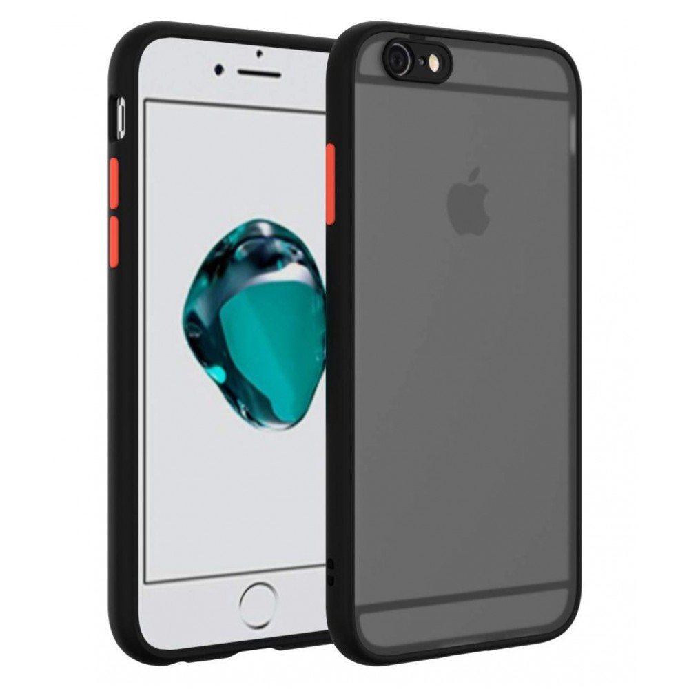 Θήκη iPhone 7 / 8 Translucent Matte Case Shockproof Protective -Black Θήκες iPhone