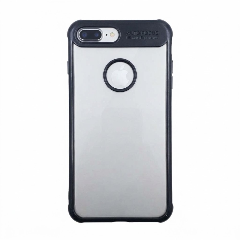 Θήκη iPhone 7 / 8 Plus Σιλικόνης Διάφανη Auto Focus Tpu-Σκούρο Μπλε Θήκες iPhone