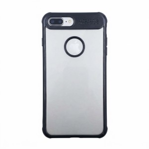 Θήκη iPhone 7 / 8 Plus Σιλικόνης Διάφανη Auto Focus Tpu-Σκούρο Μπλε Θήκες iPhone