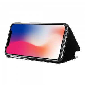 Θήκη iPhone X / XS Smart Cover Clear View Standing Cover -Μαύρο  Θήκες iPhone