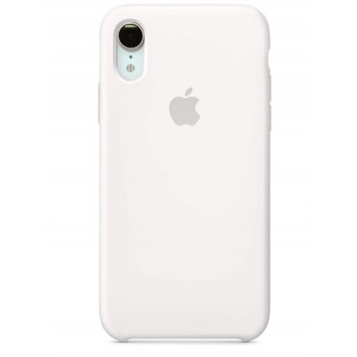 Premium Θήκη iPhone XR Σιλικόνης Soft Liquid Tpu -White