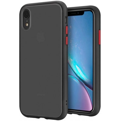 Θήκη iPhone XR Translucent Matte Case Shockproof Protective -Black