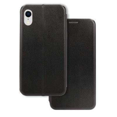 Θήκη iPhone XR Soft TPU&PU Leather Flip Βιβλίο Smart Magnet Elegance -Μαύρο