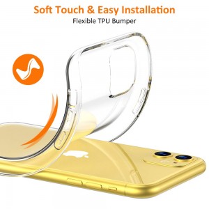 Θήκη Σιλικόνης Slim Fit Για iPhone 11 –Διάφανο Θήκες iPhone
