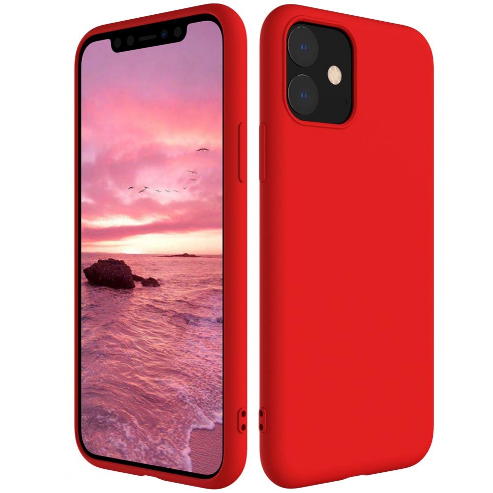 Θήκη Σιλικόνης Slim Fit Για iPhone 12 Mini 5.4" –Κόκκινο Θήκες iPhone