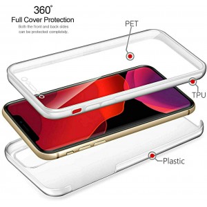 iPhone 11 Pro Θήκη 360 protection front and back full body- Διάφανη Θήκες iPhone