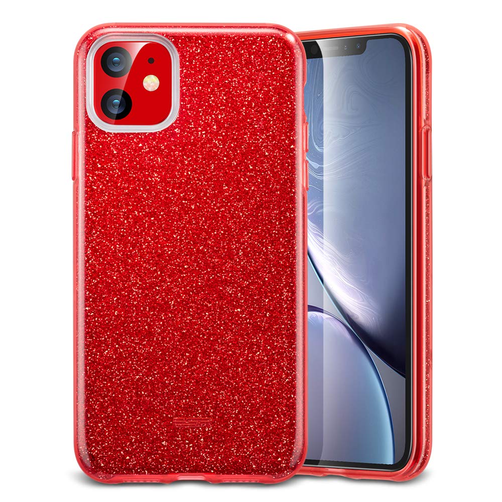 Θήκη iPhone 11 Forcell Glitter Shine Cover Hard Case -Κόκκινο  Θήκες iPhone