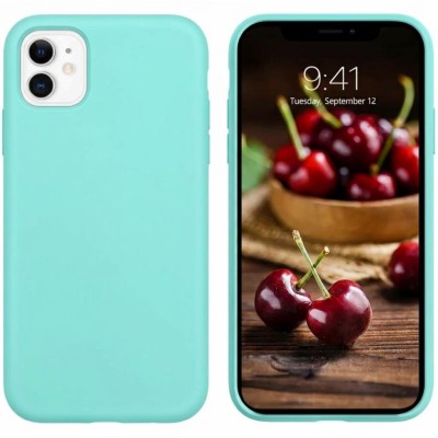 Θήκη Σιλικόνης Slim Fit Για iPhone 11 –Τιρκουάζ