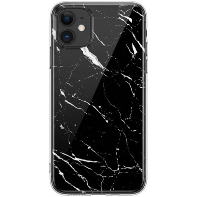 Θήκη iPhone 11 Slim Fit TPU Case Θήκη Σιλικόνης Marble -Black