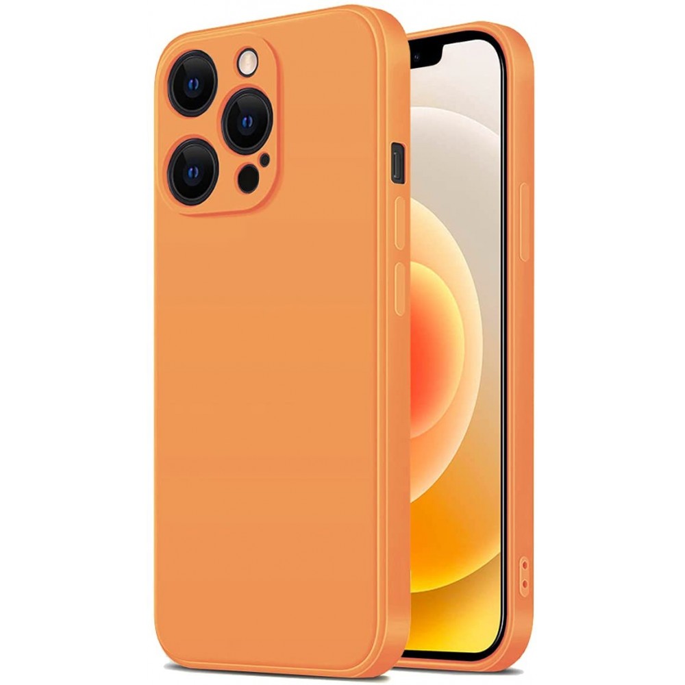 Θήκη Σιλικόνης Για iPhone 12 / 12 Pro Soft Case 2.0mm –Πορτοκαλί Θήκες iPhone