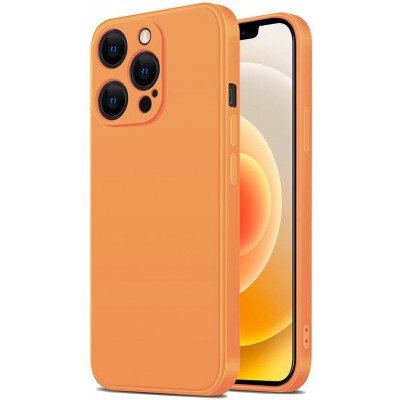 Θήκη iPhone 12 Pro Max  Σιλικόνης Soft Liquid Tpu -Orange