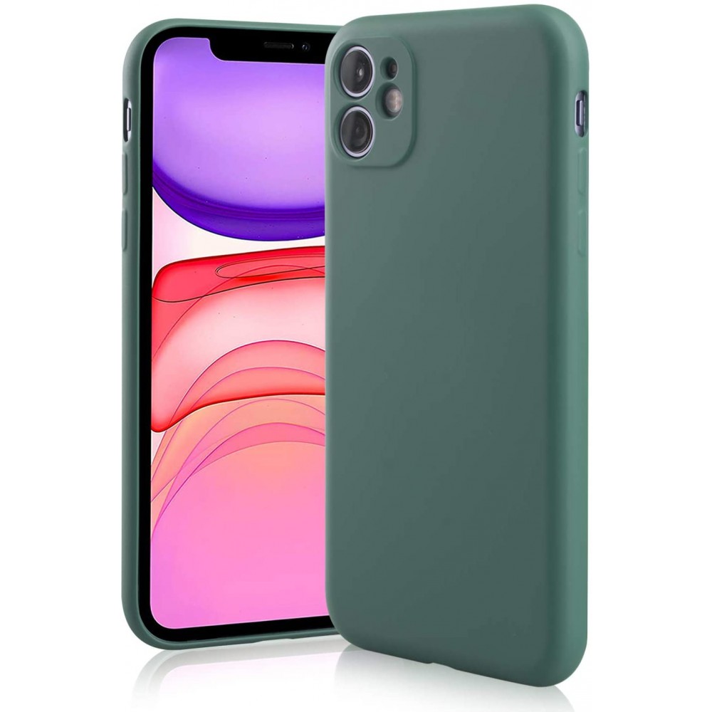 Θήκη Σιλικόνης Για iPhone 12 / 12 Pro Soft Case 2.0mm -Green Forest Θήκες iPhone