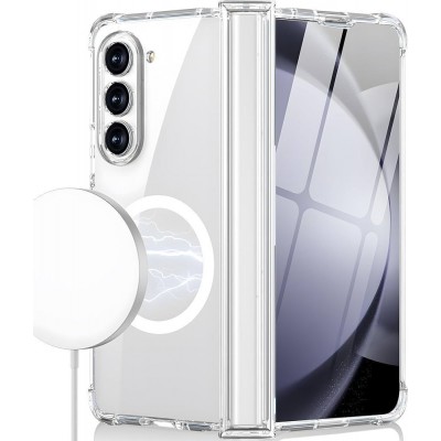 Θήκη Samsung Galaxy Z Fold3 5G MagSafe Σιλικόνης -Διάφανη