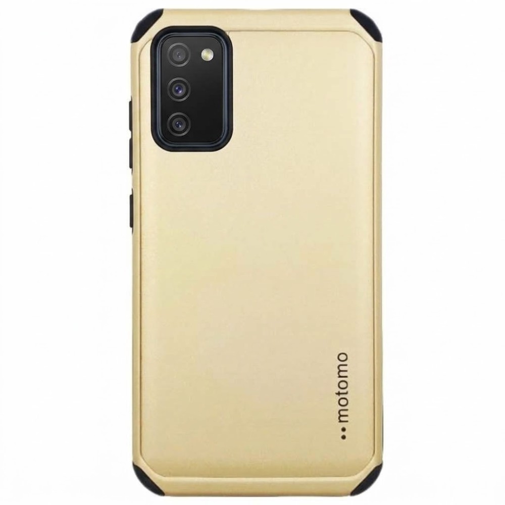 Θήκη Samsung Galaxy A02s / M02s / F02s Motomo Tough Armor Back Cover Υβριδική κατασκευή  -Χρυσό Θήκες Smartphone