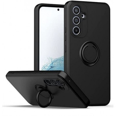 Θήκη Samsung Galaxy A14 4G / 5G Ανθεκτική με δαχτυλίδι -Μαύρο