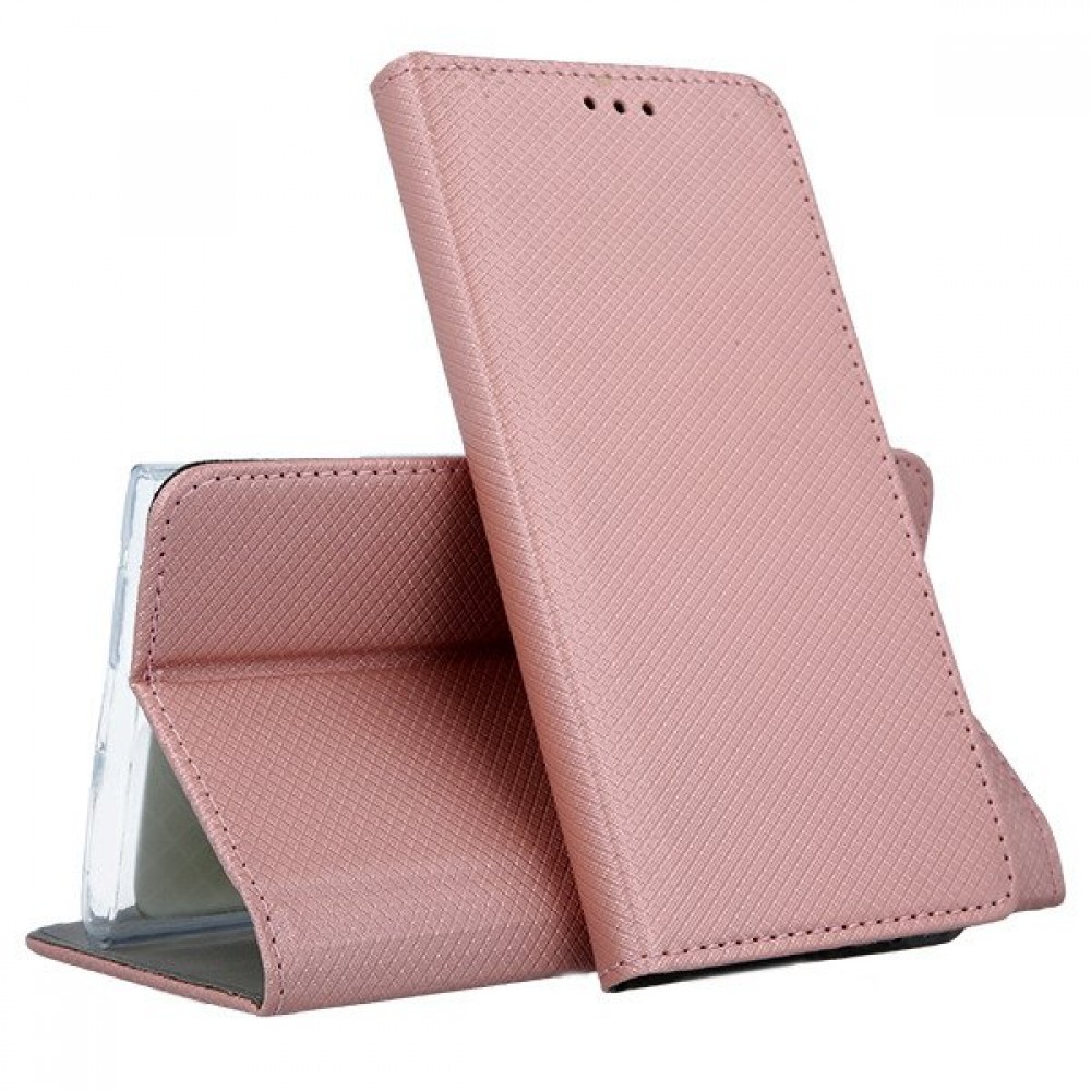 Θήκη Πορτοφόλι Book Case Για Samsung Galaxy A20e με Stand –Ροζ Χρυσό Θήκες Smartphone