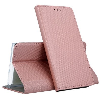 Θήκη Samsung Galaxy A20e  Book Case με Δυνατότητα Stand Θήκη Πορτοφόλι -Rose Gold
