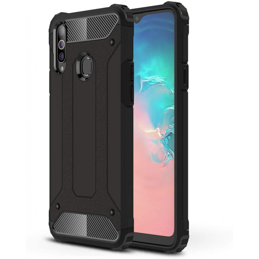 Θήκη Samsung Galaxy A20s Terrapin Armor Με Carbon Design –Μαύρο Θήκες Smartphone
