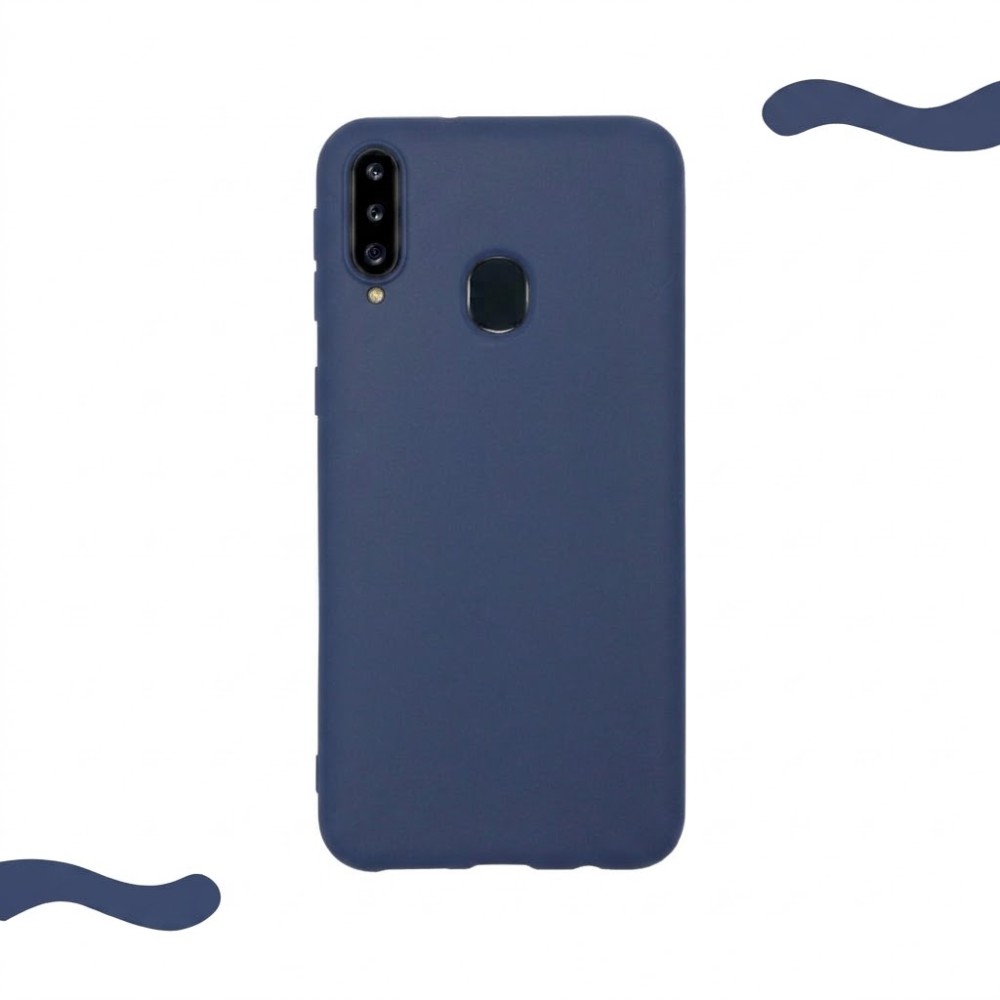Θήκη Σιλικόνης Slim Fit Για Samsung Galaxy A20s –Μπλε Θήκες Smartphone