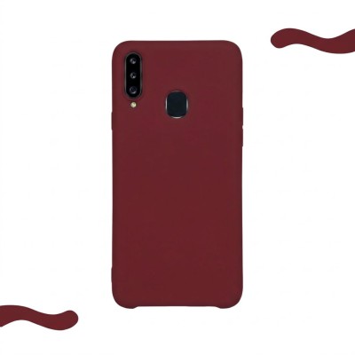 Θήκη Σιλικόνης Slim Fit Για Samsung Galaxy A20s –Μπορντό