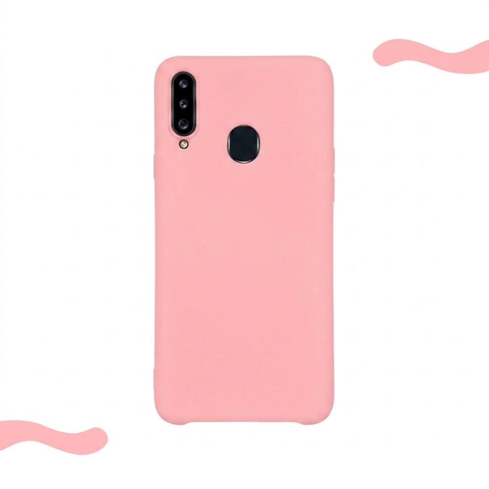 Θήκη Σιλικόνης Slim Fit Για Samsung Galaxy A20s –Ροζ Θήκες Smartphone