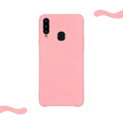 Θήκη Σιλικόνης Slim Fit Για Samsung Galaxy A20s –Ροζ