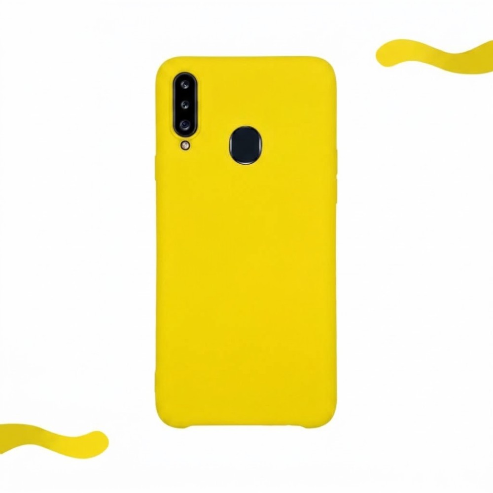Θήκη Σιλικόνης Slim Fit Για Samsung Galaxy A20s –Κίτρινο Θήκες Smartphone