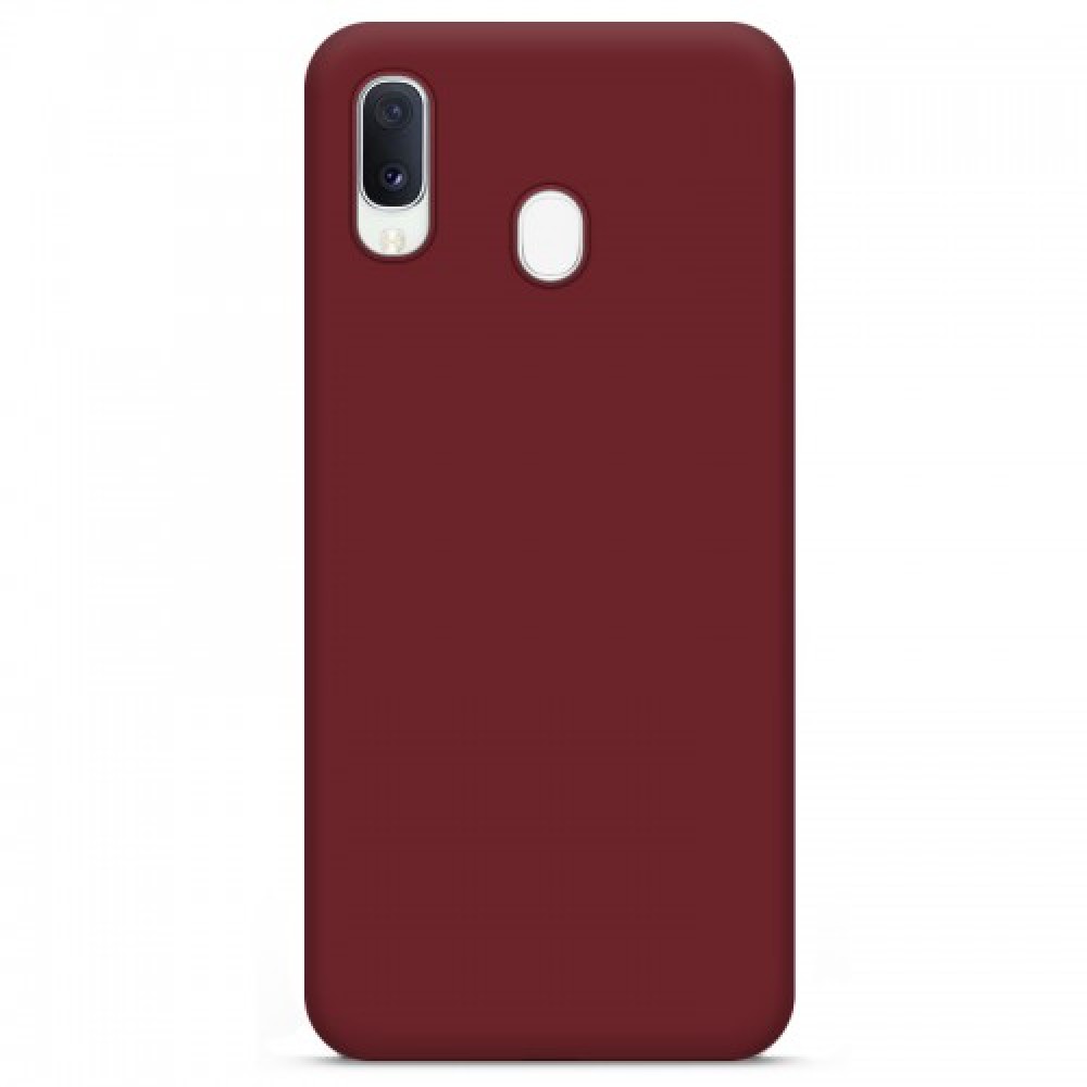 Θήκη Σιλικόνης Slim Fit Για Samsung Galaxy A20s –Μπορντό Θήκες Smartphone
