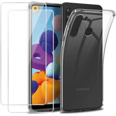 Θήκη Samsung Galaxy A21 Silicone Case Tpu -Διάφανη