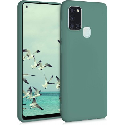 Θήκη Samsung Galaxy A21s Σιλικόνης Soft Liquid Tpu -Green
