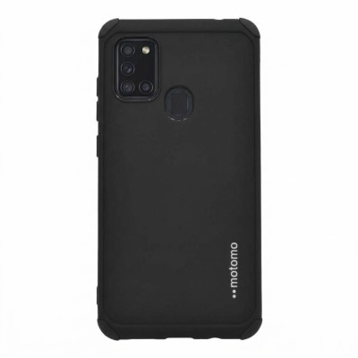 Θήκη Samsung Galaxy A21s Motomo Tough Armor Back Cover Υβριδική κατασκευή  -Black