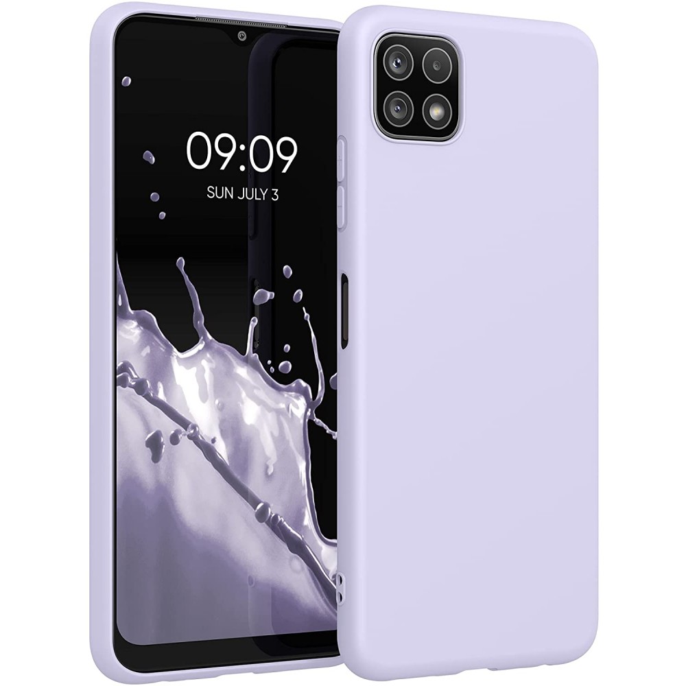 Θήκη Σιλικόνης Slim Fit Για Samsung Galaxy A22 5G –Λιλά Θήκες Smartphone