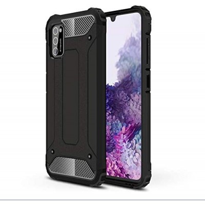 Θήκη Samsung Galaxy A41 Terrapin Armor Με Carbon Design –Μαύρο